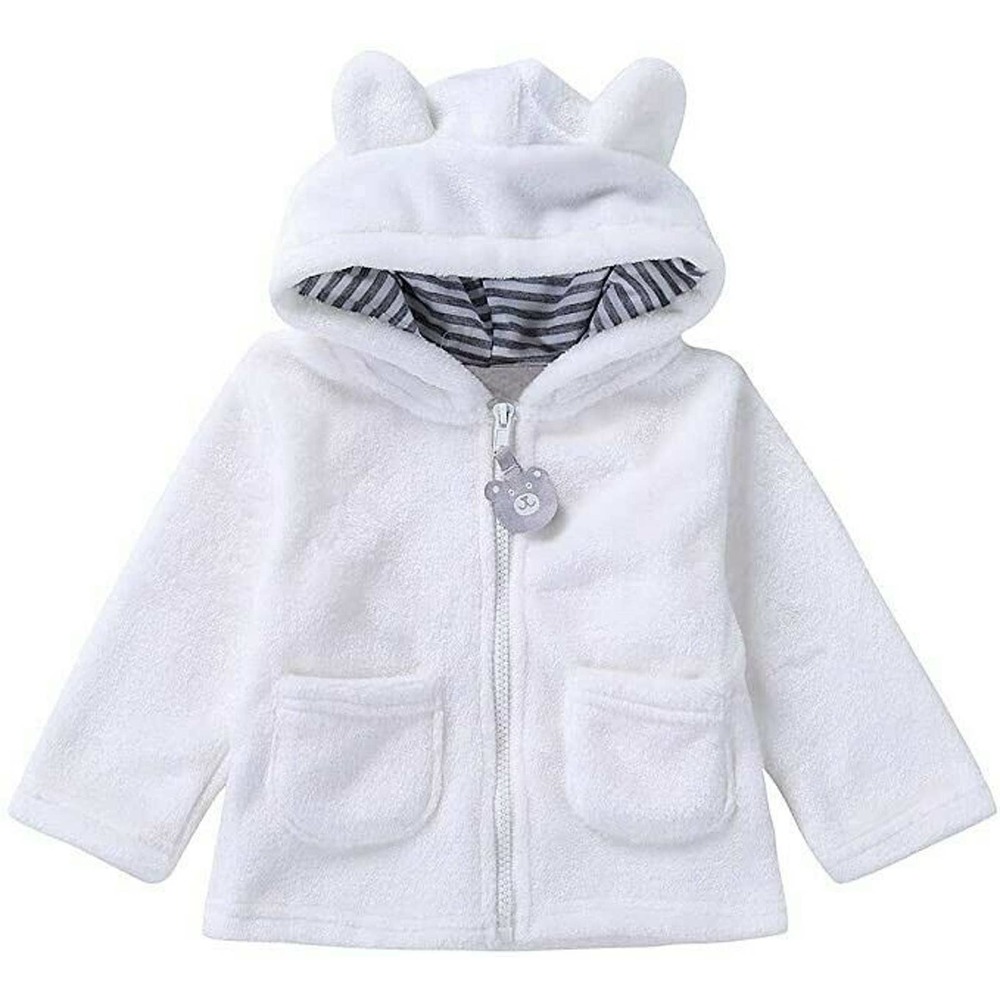 WOCACHI Baby Fleece Coat, Infant Toddler Bear Ears